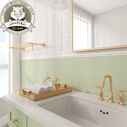 Nordic Green Fresh-Style Tiles Avocado Green Wall Tiles Bathroom Kitchen Balcony Floor Tiles Non-Slip Tiles