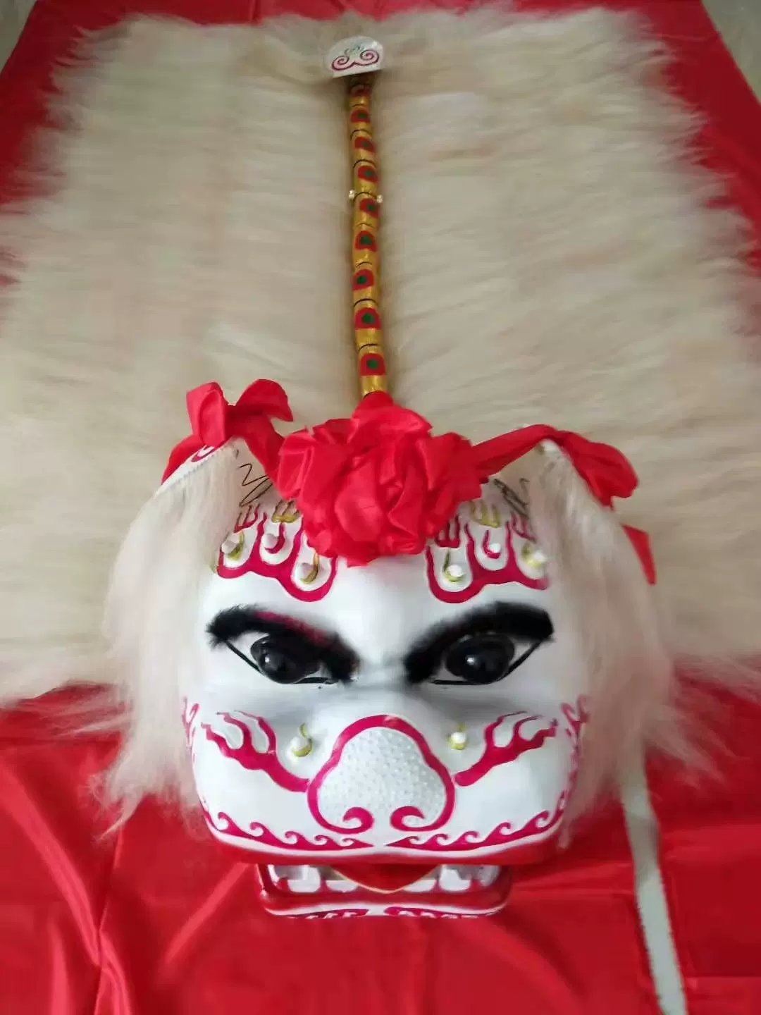 舞狮道具整套北狮成人社火双人款舞狮子的狮子头