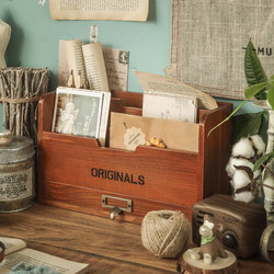 Office Desktop Storage Box, Facial Mask File Stationery Organizer, Japanese-Style Card Information Picture Book A4 Paper Storage Rack