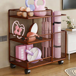 Fitness Equipment Storage Rack, Living Room Yoga Mat Storage Basket, Kettlebell Dumbbell Storage Rack, Sports Equipment Storage Rack