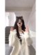 Soft and waxy hooded mink velvet sweater jacket for women in autumn and winter, lazy style, loose and small zipper knitted cardigan top