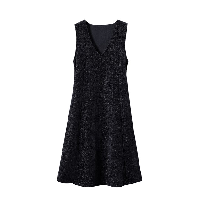 She pool V-neck dress 2024 autumn new women's fashionable temperament ...