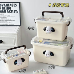 Medicine box medicine storage box portable large-capacity children's medicine box medicine box household multi-layer first aid box