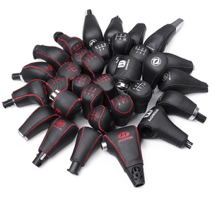 Car leather row gear sewing stall handle, automatic manual gear, set special car special car hook cover cover handbrake sleeve
