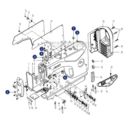 杰克 A4 компьютерная плоская автомобильная резиновая пробка масляная пробка кожаный замок швейная машина A5 оригинальные аксессуары промышленная швейная машина A3