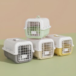 Pet Travel Crate, Portable Cat Carrier, Cat Bag, Dog Transport Box, Handheld Car Dog Carrier, Space Box