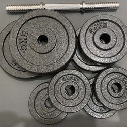 Kerui Lai Men's Home Fitness Equipment Small Hole Dumbbell Plates Barbell Plates Weight Plates Solid Painted Dumbbell Plates