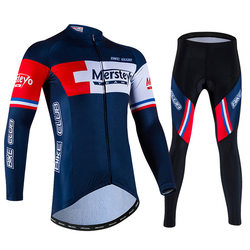 Cycling Clothing Summer Spring and Autumn Long-Sleeved Men's Suit Mountain Bike Clothing Bicycle Clothes Road Bike Equipment Complete Set
