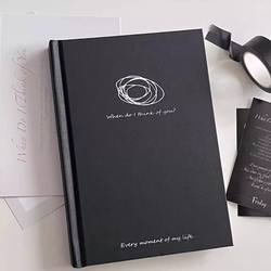 Hardcover Notebook for Students, Simple and Aesthetically Pleasing Diary, Planner for Exam Preparation, Blank Page Notepad