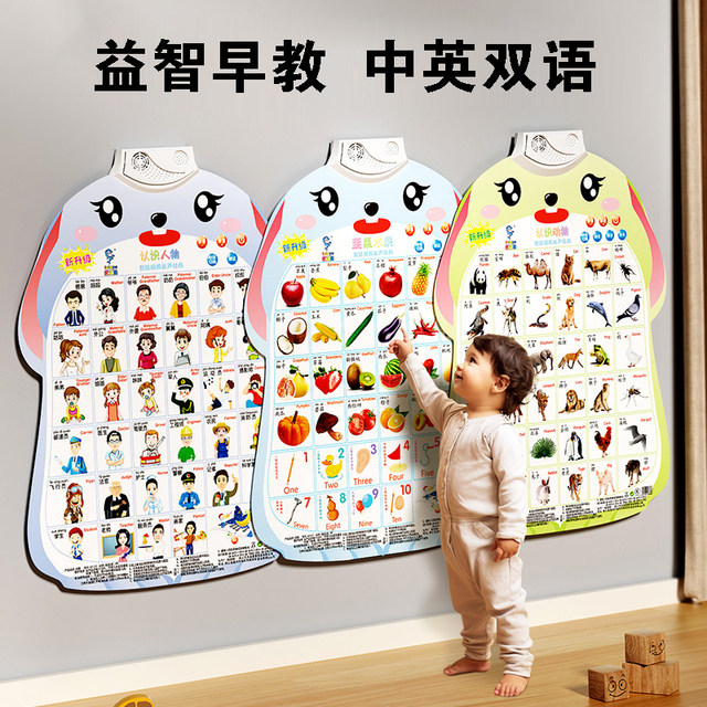 Babies learn to speak and teach babies how to call parents toys for babies early education and educational audio charts to meet people
