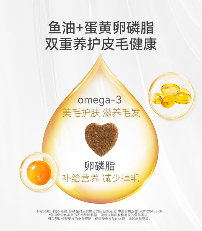 Dogs and cats fish oil lecithin supplement nutrition antihair loss cat and dog nutrition skin
