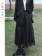 LILI EDIT/high waist slim mid-length A-line gauze fluffy skirt for women in autumn small skirt