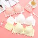 Underwear women's large size thickened bra Japanese girl student push-up bra lace sexy and cute shaping to collect side breasts