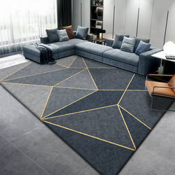ins Nordic Style Living Room Carpet Sofa Coffee Table Rug Simple Light Luxury Bedroom Bedside Full Coverage Large Area Home Rug