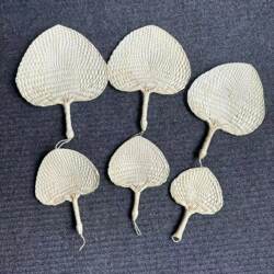 Heart-Shaped Palm Fan, Purely Handmade, Travel Influencer Photo Prop, Brand Advertising, Logo Embroidery, Sunflower Fan