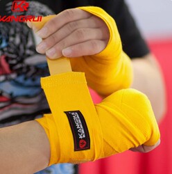 Kangrui Genuine Boxing Bandages Sports Boxing Sanda Hand Wraps Muay Thai Fighting Hand Guards 3- 5m