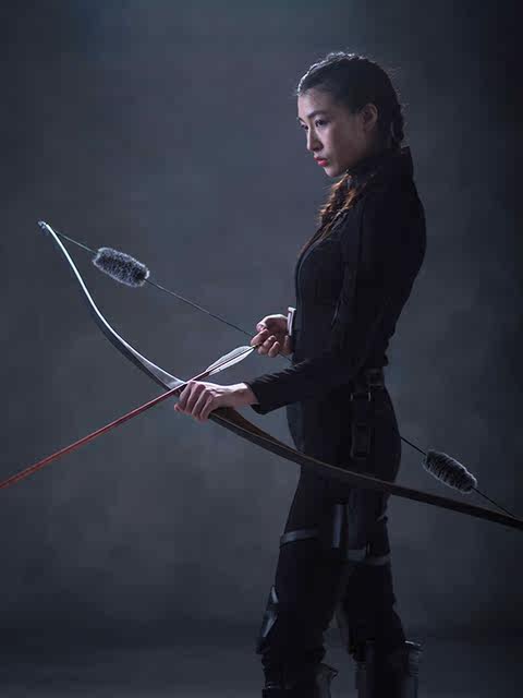 huwairen bow and arrow hunting recurve bow American integrated bow adult archery shooting traditional bow competitive bow