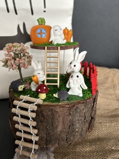 ハンドメイドオルゴール木製DIY組み立てオーナメント回転オルゴール