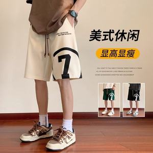 
Men's sports shorts casual loose five-point pants trendy brand summer thin mid-pants trendy men's pants 2025 new style