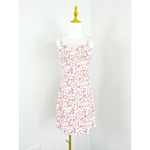 
E6009 sweet little floral suspender skirt 2025 new women's fashion short skirt small high-waisted dress