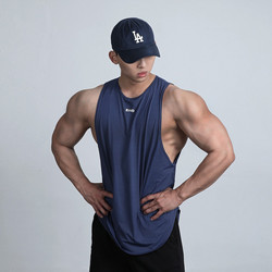 Light Weight Men's Fitness Quick-Drying Vest Training Breathable Elastic Comfortable Moisture-Absorbing Sleeveless Vest Top