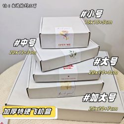 ins Wind White Airplane-Shaped Box with Reinforced Packaging, High-End Celebrity Photo Card Rectangular Packaging Gift Box