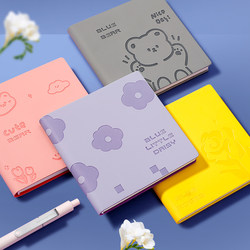 Imitation Leather Surface, Simple and Fresh, ins Internet-Famous Square Notebook, Cute Girly Diary