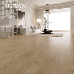 Reinforced Composite Wood Flooring Household Antique Style Cream Log Bedroom Wood Grain Imitation Solid Wood Floor Waterproof and Environmentally Friendly