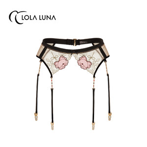 LOLALUNA Rose Motor Stupid Woman [Miss Kelly-Stand Stand] Sexy lace perspective adjustable
