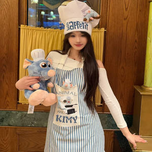 
Ratatouille cos apron chef uniform chef hat magnetic pendant hairpin hair hoop doll toy clothes
