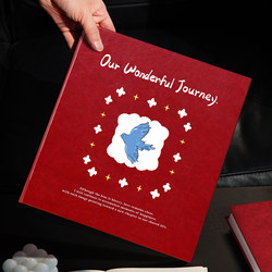 High-End Leather DIY Laminated Photo Album Self-Adhesive Memory Book for Couples' Love Travel 34567inch Photo Storage