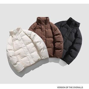 
2025 new men's autumn and winter cotton jacket casual jacket neutral cotton jacket couple outfit thickened warm high-end cotton jacket