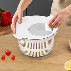 Large Vegetable Dehydrator, Manual Salad Spinner, Kitchen Spinner, Fruit and Vegetable Washing and Draining Tool