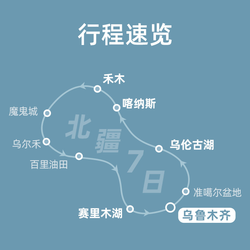 bikego旅行新疆北疆7天6晚2-4人小团阿勒泰喀纳斯禾木赛里木湖