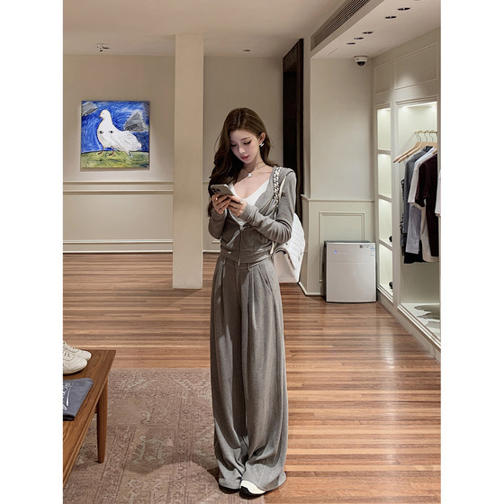 
Limited edition [Fenitz High School] Japanese imported materials (double-sided brushed) jacket/lace trousers/beauty suspenders