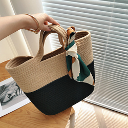 Bags Commuting Women's Large Bag 2023 New Summer Woven Tote Bag Large Capacity Vacation Beach Bag Straw Woven Bag For Women