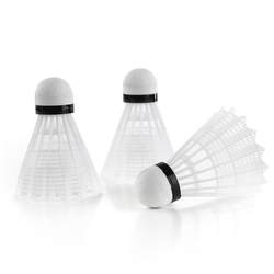 Badminton Wholesale Box of 100 Nylon Durable Balls, 3 Nylon and 10 Plastic Balls, Indoor and Outdoor Badminton Training Balls