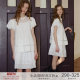 popchrio lace puff short sleeve shirt French hollow doll shirt half body skirt suit small women