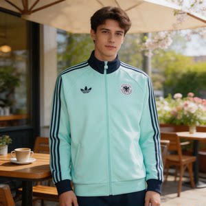 
Adidas Adidas clover men's spring new football casual culture high collar jacket JZ9340