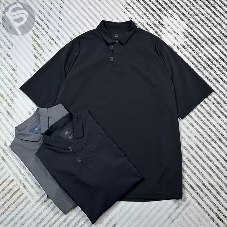 现货TEATORA 23SS CAPSULESNAP POLO SHIRT DR速干冰感搭扣POLO衫