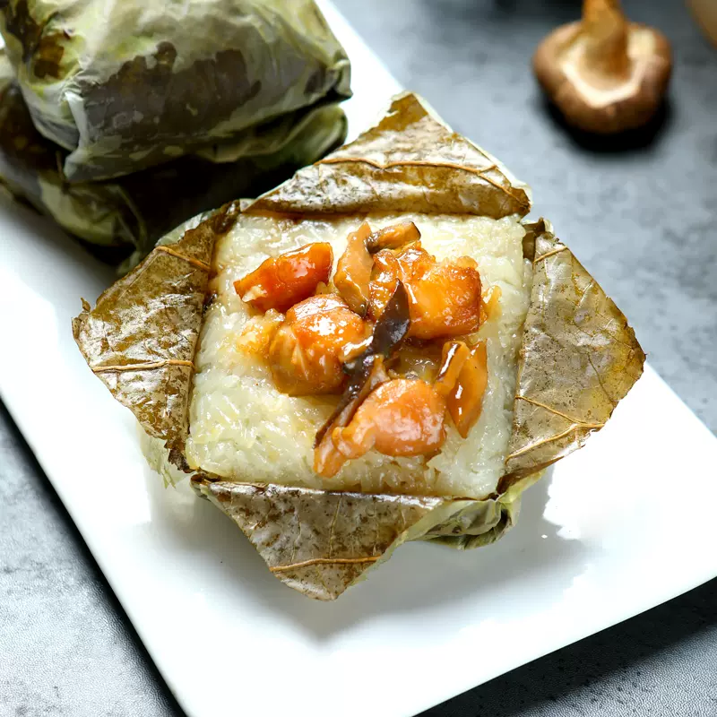 广式糯米鸡荷叶包糯米粽子120g*4个装广式点心港式早茶速冻半成品