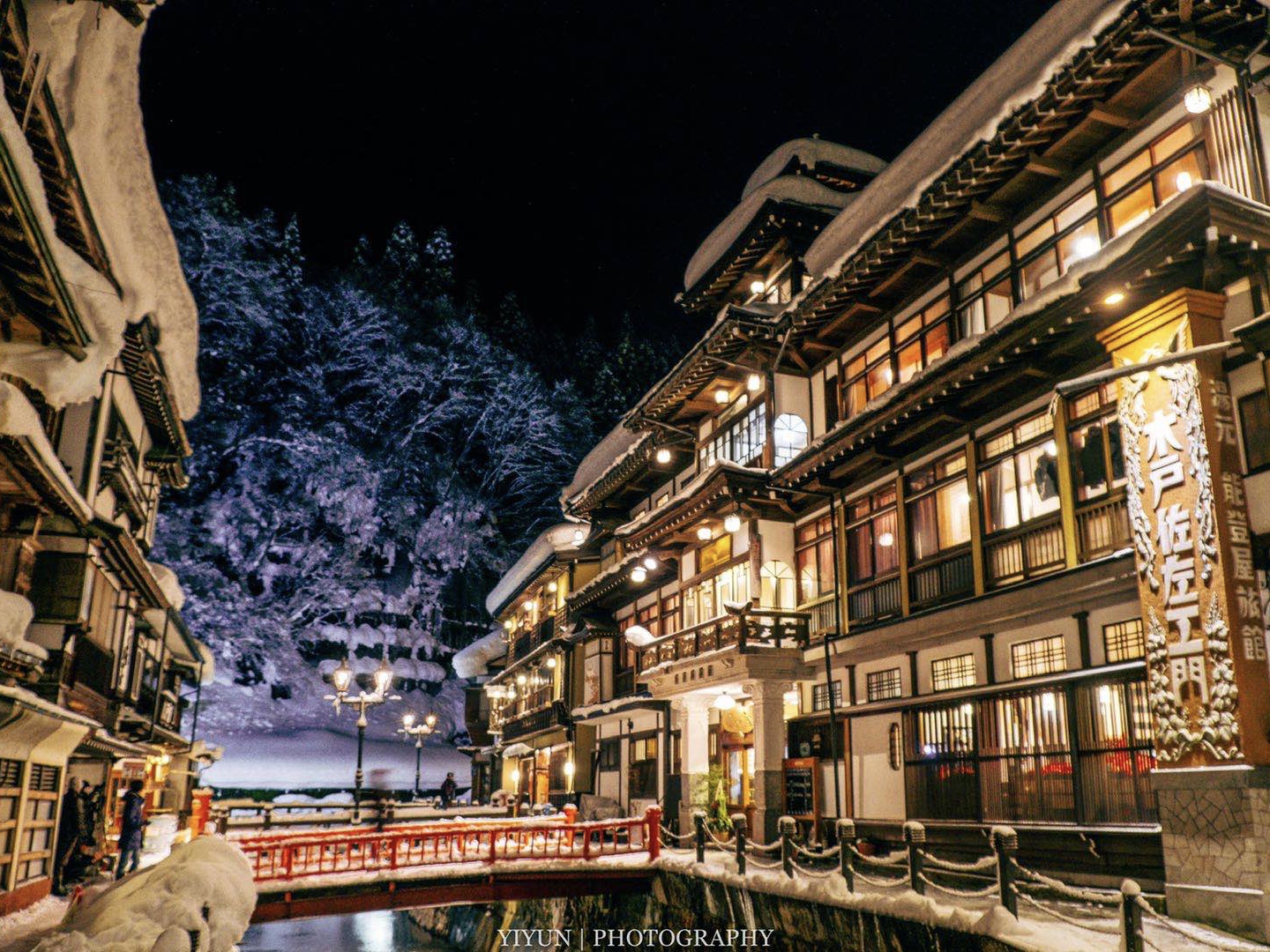 日本銀山溫泉街 住神隱少女湯婆婆的油屋 淘寶海外