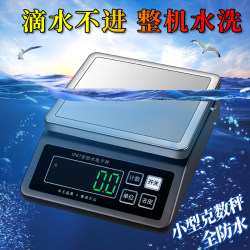 Professional Waterproof Scale for Seafood and Aquatic Products, Weighing 0.1g, Small Household Kitchen Baking Electronic Scale for Milk Tea and Food