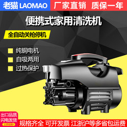 Household Car Washing Machine Satchel Cleaning Machine Satchel Small 220V Car Washing Fully Automatic Floor Washing Machine Car Washing Pump