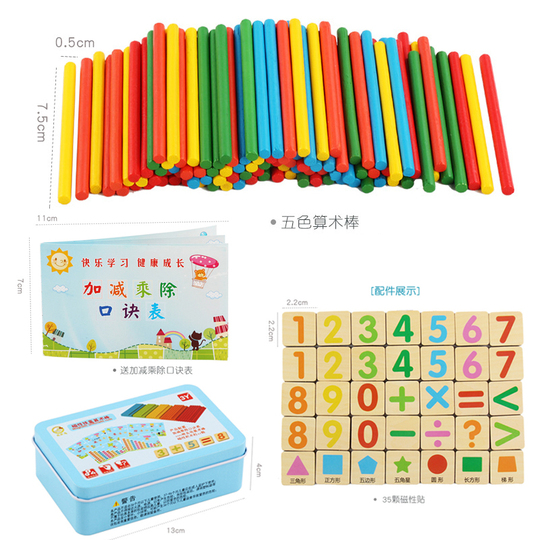 CLISPEED Montessori Bâtons De Comptage Pour Garçon Fille