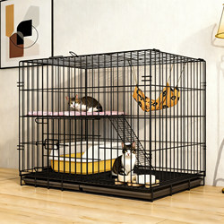 Cat Cage for Home Use, Indoor Double-Layer Cat Nest, Extra Large Free Space, Foldable Cat Villa, Two-Story Cat House, Cat Supplies