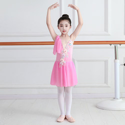 Children's Ballet Performance Costumes, Lyrical and Elegant Gauze Skirts, Modern Dance Costumes, Chinese Dance Suspenders, Practice Clothes for Performance
