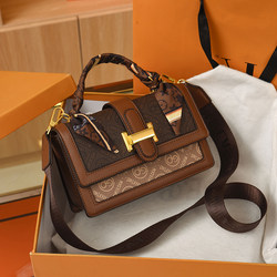 High-End Textured Embossed Bag for Women 2025 New Trendy Fashion Small Square Handbag Versatile Ins Style Shoulder Crossbody Bag