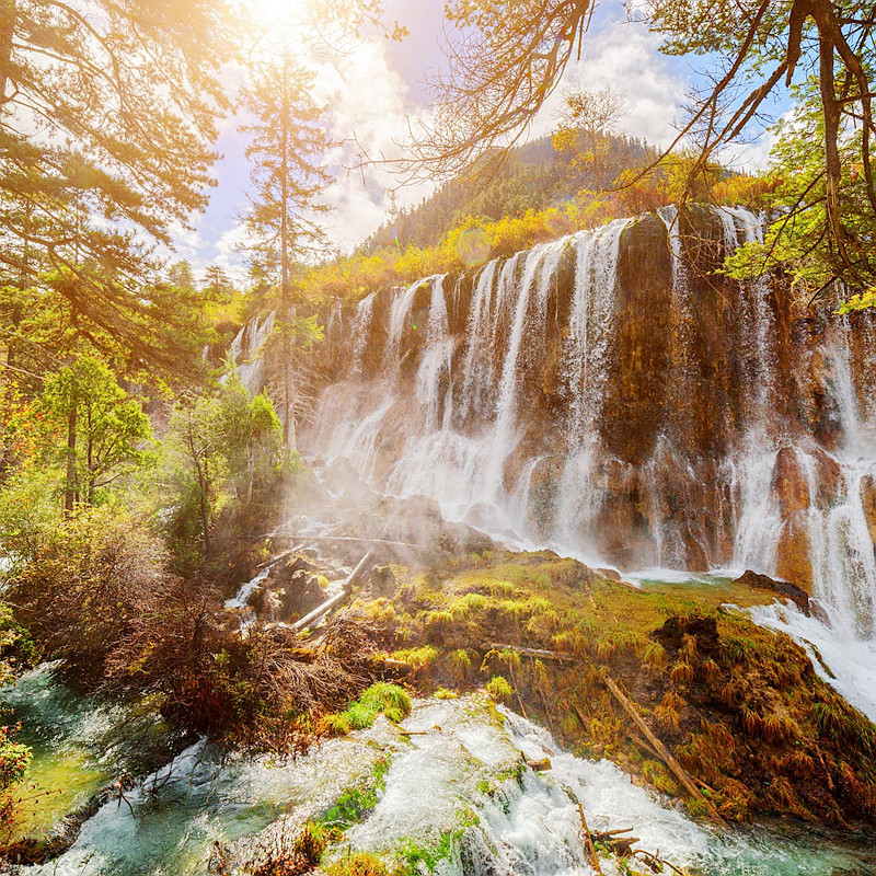 8人纯玩小团 含机票四川九寨沟旅游动车进出九寨旅拍5天4晚跟团游