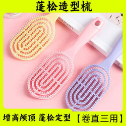 Curly Hair Styling Paddle Brush Air Cushion Brush Airbag Massage Brush for Women's Hair Salon Use Anti-Static Volumizing Hair